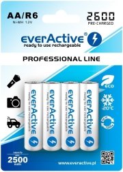 Akumulatorki everActive R6/AA 2600 mAh, 4 szt.