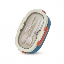 Lunch box Fissman 850 ml z 3 komorami (granatowy)