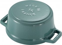 STAUB MINI COCOTTE Mini garnek żeliwny okrągły 250 ml, eukaliptusowy
