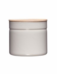 RIESS - Pojemnik kuchenny z drewnianą pokrywą 1,3l Light Grey