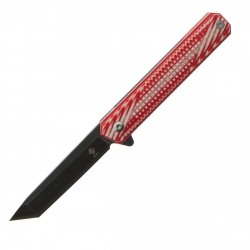 Womsi Wolf nóż składany tanto red white G10 S90V