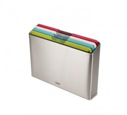 JJ-Zestaw 4 desek do krojenia Folio™, srebrny