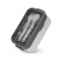 Lunch box Fissman 1000 ml z szczelną pokrywką i sztućcami