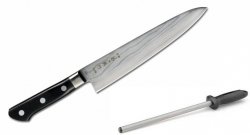 Nóż szefa kuchni 21cm Tojiro DP37 PLUS ostrzałka Taidea T0825D