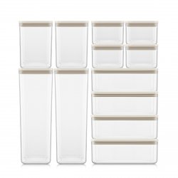 Bodum pojemniki kuchenne w zestawie Canteen 12 szt. Off white