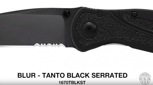 Nóż składany Kershaw Blur Tanto 1670TBLKST