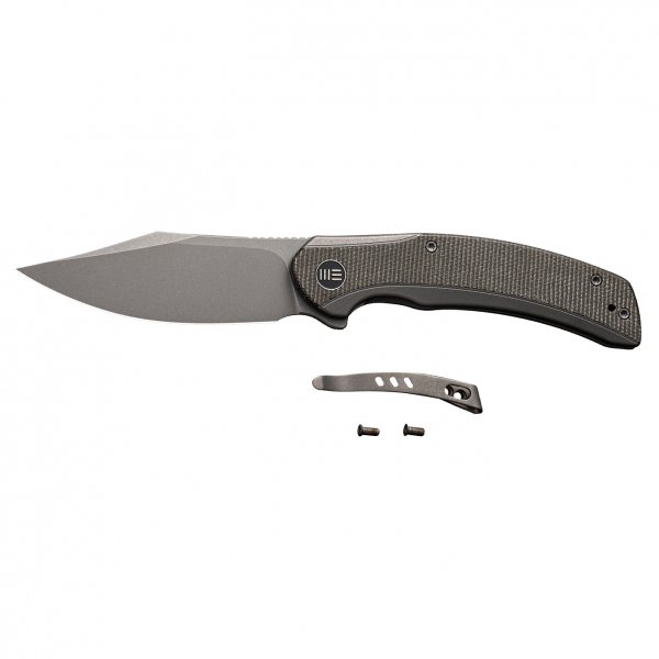 Nóż składany WE Knife Snick WE19022F-5 gray / dark green micarta
