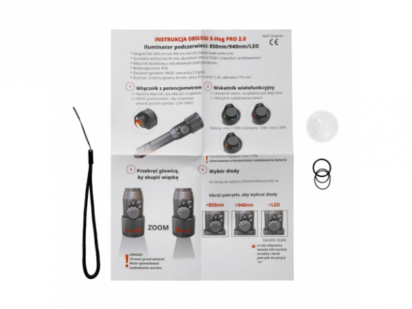 Iluminator laserowy X-hog Pro v2 LED 940/850 nm