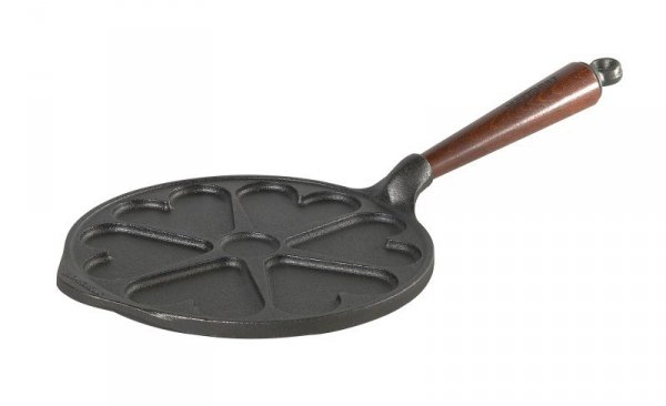 Patelnia do naleśników SERDUSZKA 22 cm, drewno