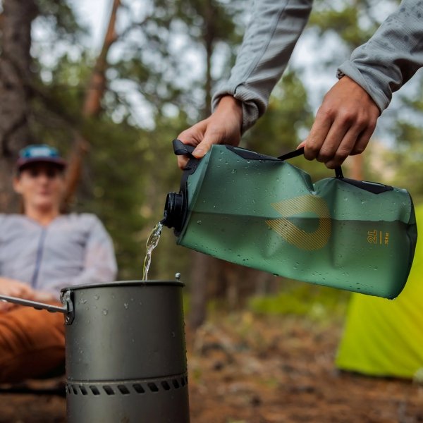 Bukłak na wodę składany HydraPak Seeker Bottle 2 l sage green