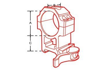 Montaż szybki dwuczęściowy niski Leapers UTG 1''/weaver Quick Detach 4 śruby