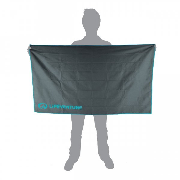 Ręcznik turystyczny Lifeventure Recycled SoftFibre Trek Towel Extra Large - grey