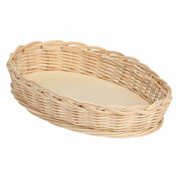 LA PORCELLANA BIANCA MIDOLLINO Wiklinowy kosz na owalne naczynie do zapiekania 30 cm