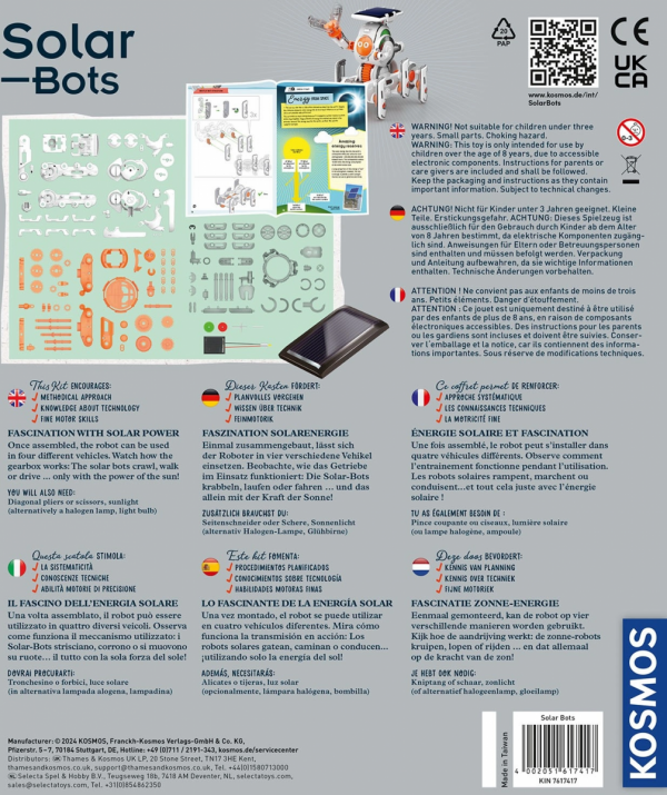Roboty solarne - zabawka edukacyjna