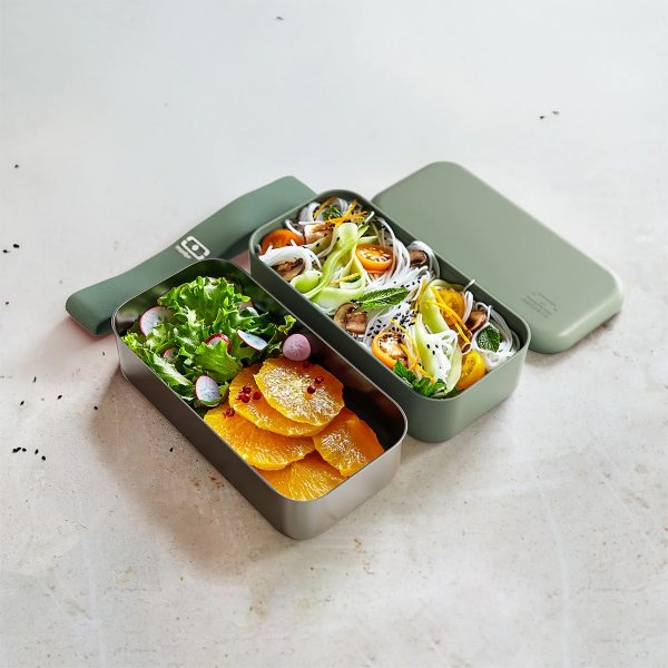 Monbento Sense Original bento lunchbox 1.2L Green Natural