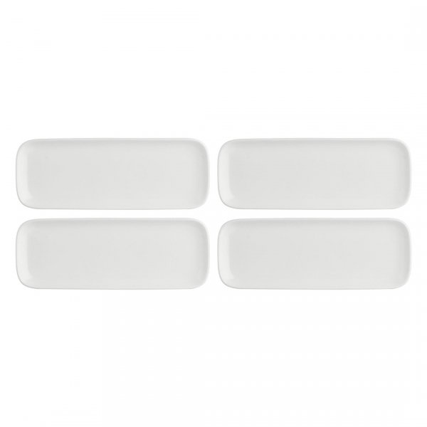 La Porcellana Bianca Essenziale New Age Zestaw 4 Tac Prostokątnych 30 X 11 Cm Essenziale New Age