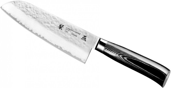 Tamahagane Tsubame Black Nóż Santoku 17,5cm