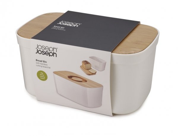 Joseph Joseph - Chlebak z deską do krojenia, biały