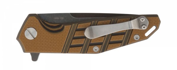 Womsi Falke nóż składany brown black G10 S90V