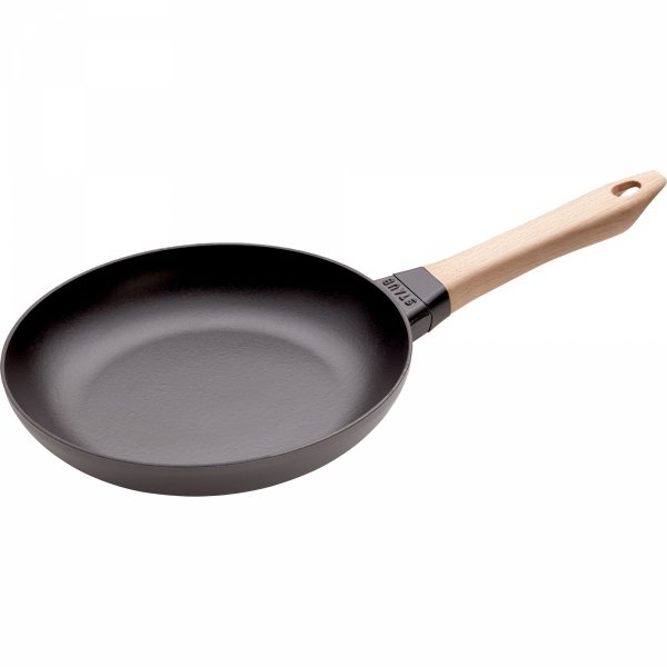 Patelnia żeliwna Z Drewnianym Uchwytem 24 Cm Staub