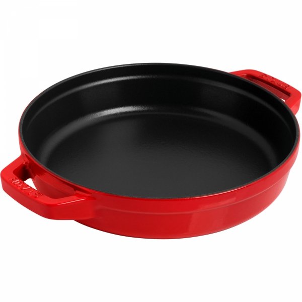Zestaw 2 Naczyń + Pokrywka 24 Cm Czerwony Staub