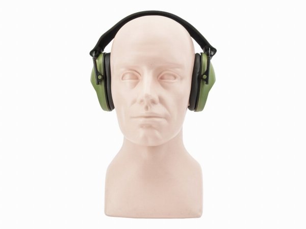 Słuchawki ochronne pasywne RealHunter PASSiVE oliwkowe