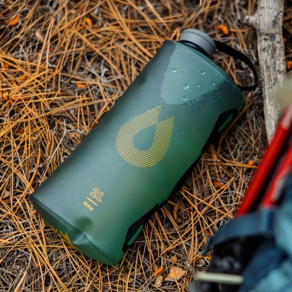 Bukłak na wodę składany HydraPak Seeker Bottle 3 l sage green