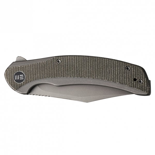 Nóż składany WE Knife Snick WE19022F-5 gray / dark green micarta