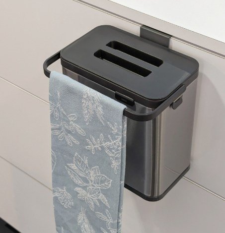 KELA-Pojemnik na odpady organiczne srebrny Plata