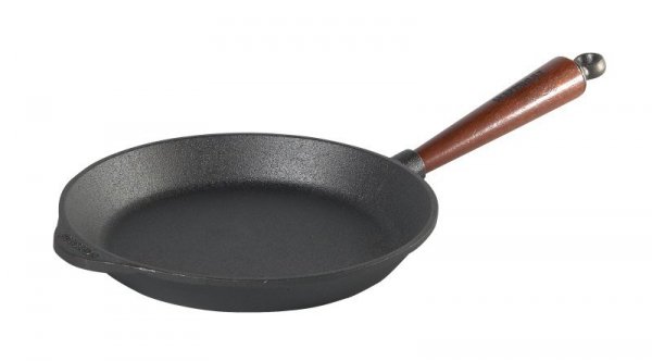 Patelnia do smażenia okrągła 24 cm,drewniana rączka