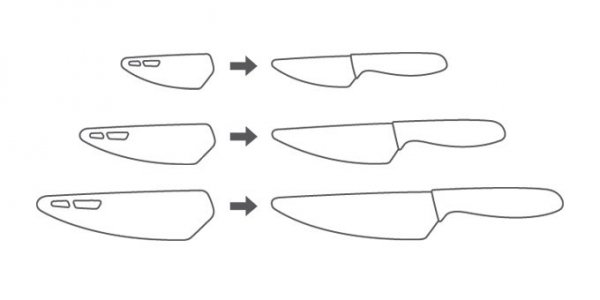 Nóż z ostrzem ceramicznym VITAMINO 12 cm Tescoma