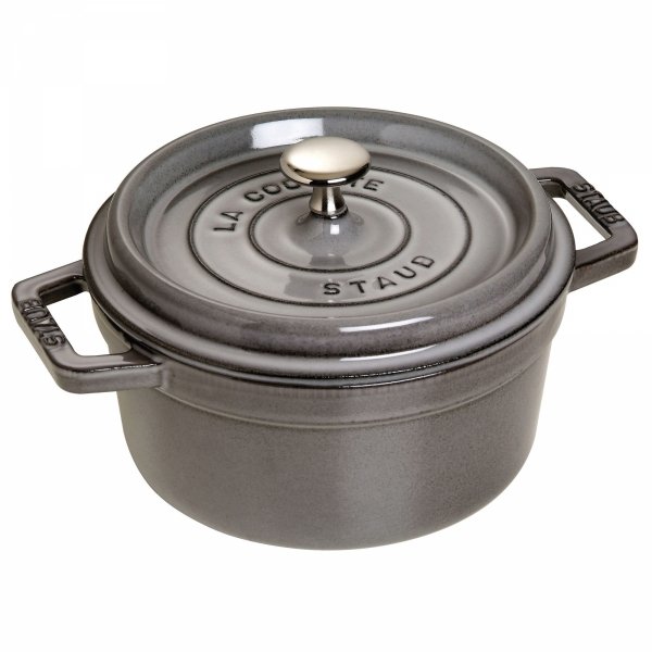 Garnek żeliwny Okrągły 1.7l Grafitowy La Cocotte Staub