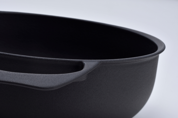 Garnek żeliwny UNILLOY Kurogane 24 cm [US240BK]