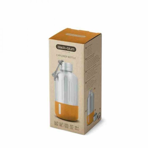 BB - Butelka stalowa EXPLORER 650 ml, pomarańczowa