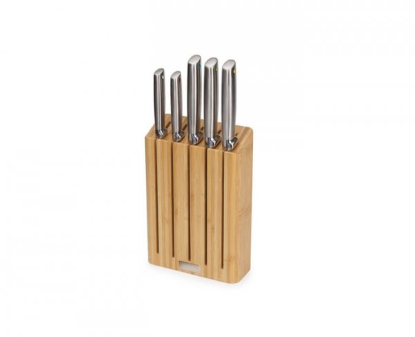 JJ-Zestaw 5 noży w bloku bambusowym, Elevate Steel