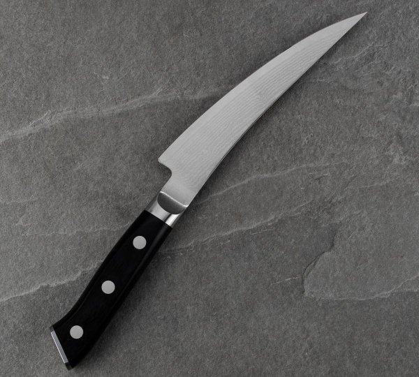 Mcusta Zanmai Classic Damascus Pakka Nóż do wykrawania 16,5cm