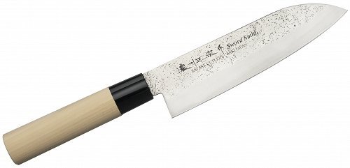 Nóż Santoku 17 cm Satake Nashiji Natural