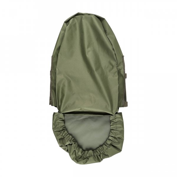 Pokrowiec na fotel samochodowy przód oliv 01, haft tarcza beżowa