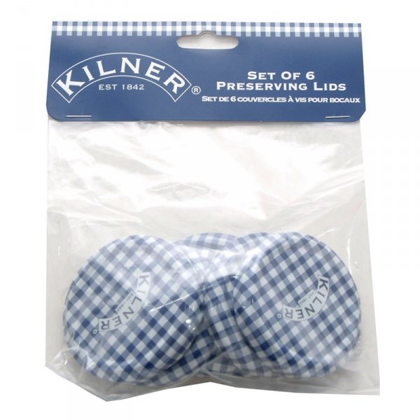 Kilner  Zestaw 6 pokrywek 6x63mm, Made In England