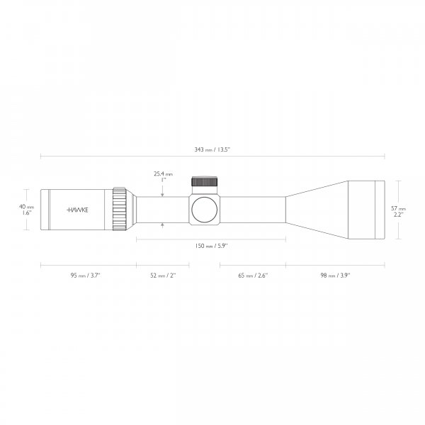 Luneta celownicza Hawke Vantage 1&quot; 3-9x50 IR Mil Dot