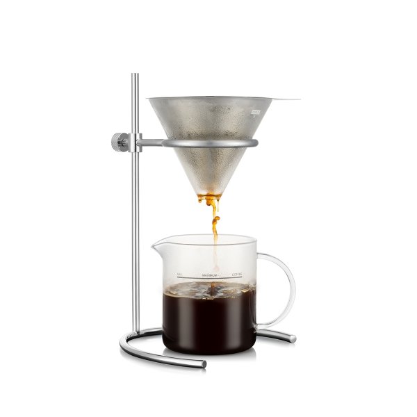 Bodum stacja do parzenia kawy z filtrem stałym Pour Over 0.5 L Chrome