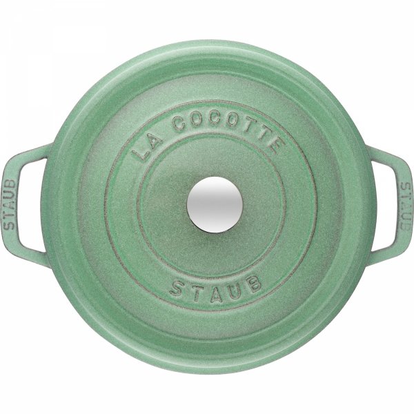 Garnek żeliwny Okrągły 2.2l Miętowy La Cocotte Staub