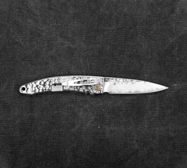 Nóż składany Mcusta Forge Młotkowany Damascus 