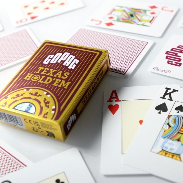  Copag plastikowe karty Texas Holdem Czerwone