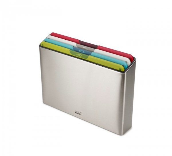 JJ-Zestaw 4 desek do krojenia Folio™, srebrny