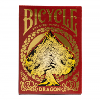 Karty do gry Bicycle Dragon (czerwone)