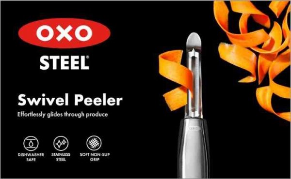 OXO-Obieraczka prosta obustronna stalowa, STEEL