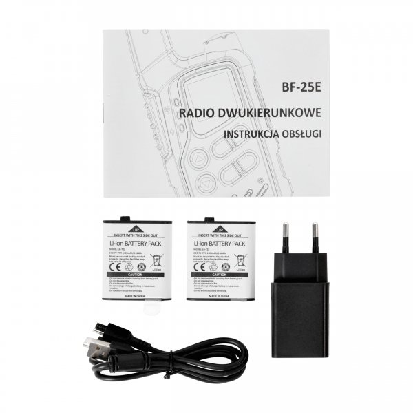 Krótkofalówki PMR Baofeng BF-25E Black Twin 2 szt.