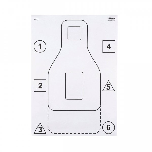 Tarcza strzelecka FBI-Q trening 50 szt.