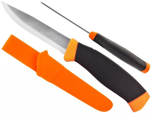 Nóż Morakniv Companion F Serrated pomarańczowy ząbkowany stal nierdzewna